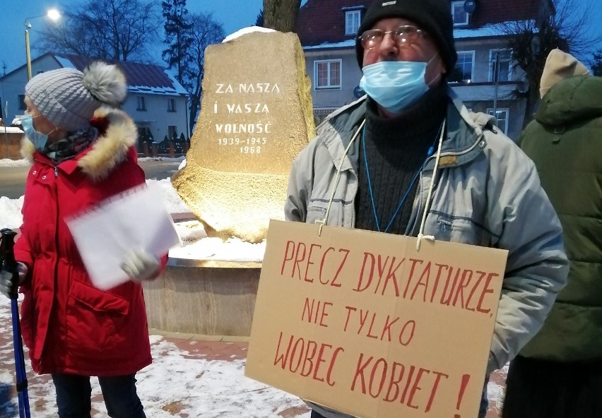 Pierwszy protest w Przechlewie