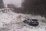 Wypadek w miejscowości Marcjanka. Pociąg relacji Warszawa-Łódź zderzył się z samochodem