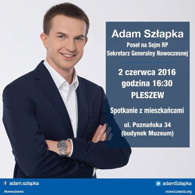 Poseł Adam Szłapka w Pleszewie