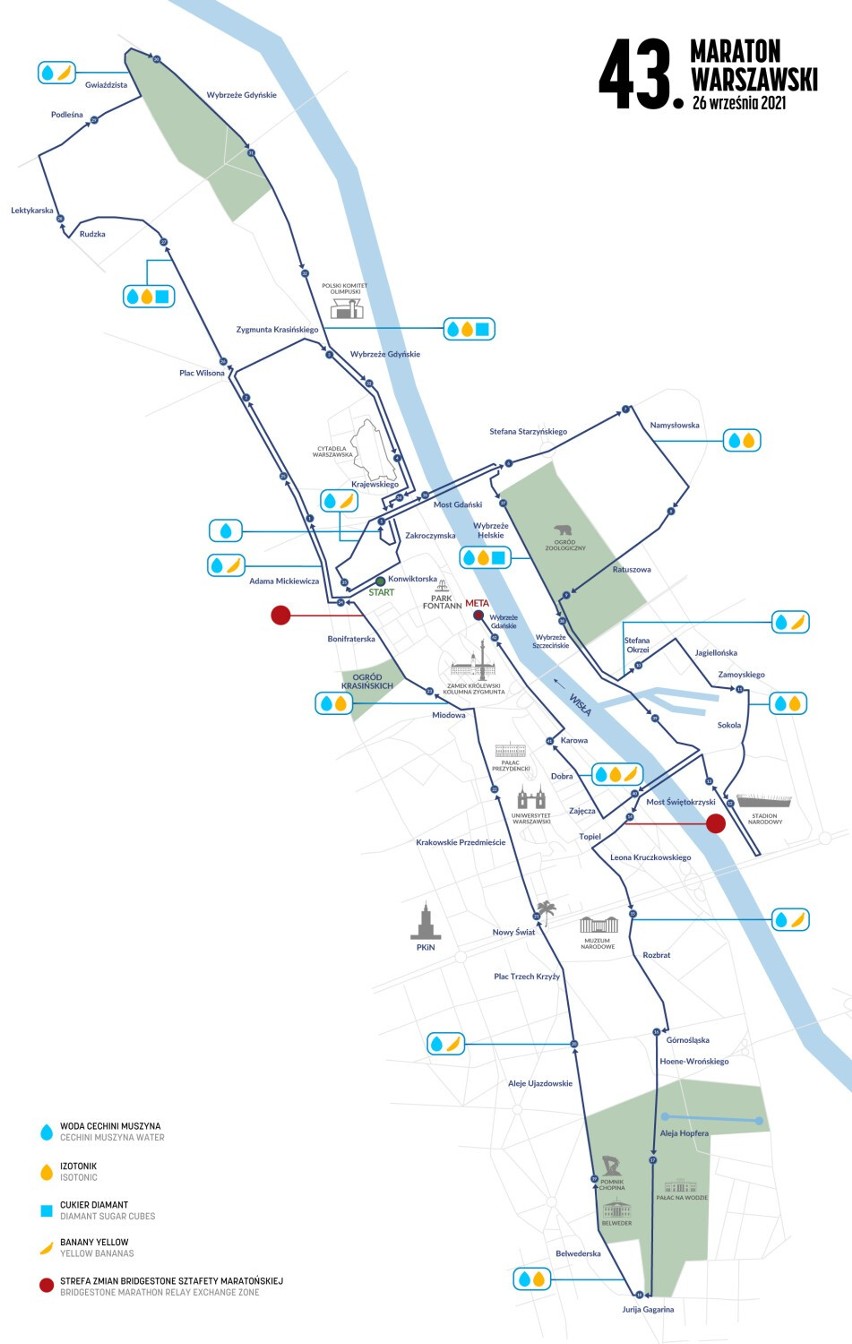 Maraton Warszawski 2021. Nadchodzi największa impreza biegowa w stolicy. Znamy trasę. Będą utrudnienia dla mieszkańców