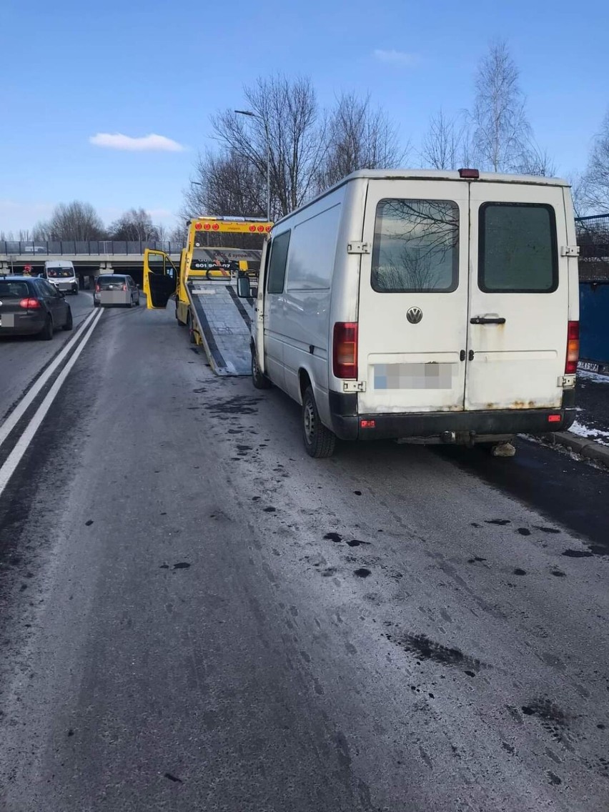 Wypadek na ulicy Brzezińskiej w Mysłowicach.