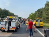 Dąbrowa Górnicza: Tragiczny wypadek na S1. Zderzyły się 4 pojazdy. Zginął 61-letni mężczyzna
