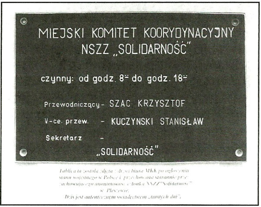 Pleszewska „Solidarność” na archiwalnych zdjęciach