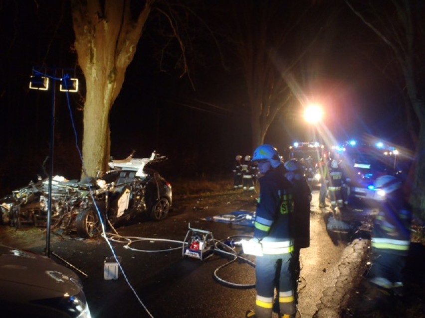 Wypadek drogowy na drodze powiatowej trasa Lipka - Czyżkowo