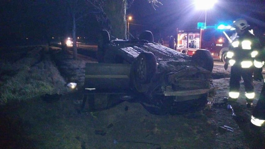 Wypadek w Gościejewie. Jedna osoba trafiła do szpitala [ZDJĘCIA]