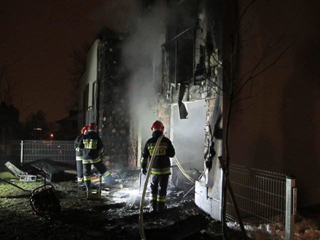 Kraków. Pożar bloku przy ul. Ossowskiego