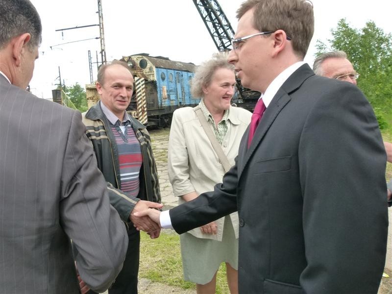 Poseł Dariusz Joński pomoże skansenowi lokomotyw [zdjęcia]