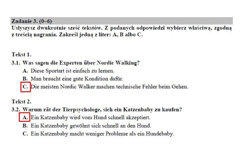 Matura 2019. J. niemiecki poziom podstawowy ARKUSZ CKE, ODPOWIEDZI. Matura z języka niemieckiego podstawa 14.05.2019