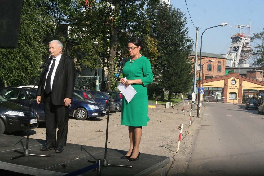 Kaczyński w Rybniku gratulował Fudalemu.