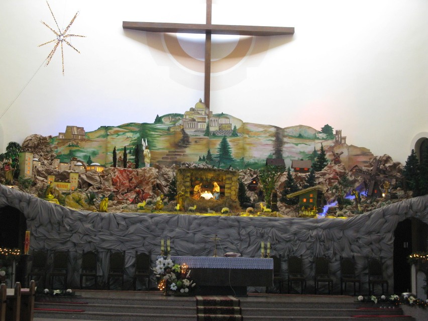 szopka bożonarodzeniowa w kościele na Klimzowcu w Chorzowie