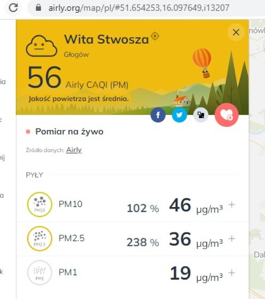 Tu dziś się nie da oddychać! Jakość powietrza na Dolnym Śląsku 1.12.2022. Gdzie najgorzej?