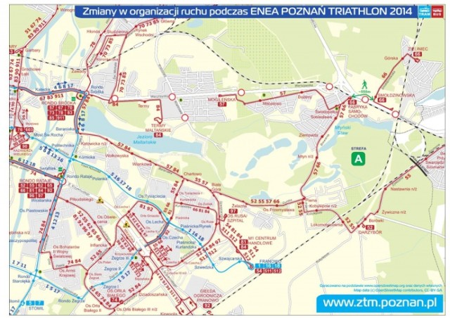 ENEA Poznań Triathlon: Zmiany w rozkładzie jazdy MPK Poznań