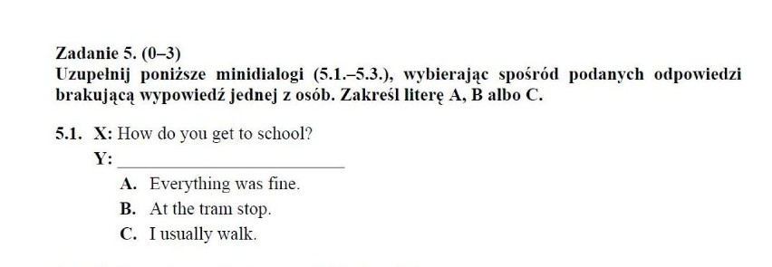 EGZAMIN GIMNAZJALNY CKE 2013: JĘZYK ANGIELSKI [ODPOWIEDZI, ARKUSZE]