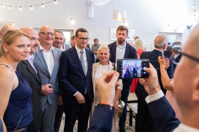 Premier Mateusz Morawiecki w Laskowicach spotkał się z samorządowcami z powiatów świeckiego, tucholskiego i sępoleńskiego