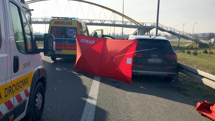 Kierowca na S5 koło Leszna był reanimowany przez załogę...