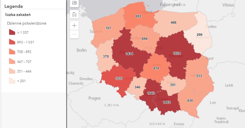Chrzanów, Oświęcim, Wadowice, Olkusz. Nie żyje 9 osób z COVID-19, 177 nowych przypadków zakażenia koronawirusem w regionie