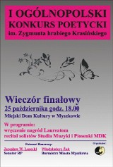 ZAPOWIEDŹ: Dziś w MDK w Myszkowie finał konkursu im. Zygmunta Krasińskiego