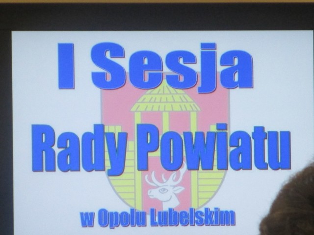 Pierwsza sesja Rady Powiatu w Opolu Lubelskim