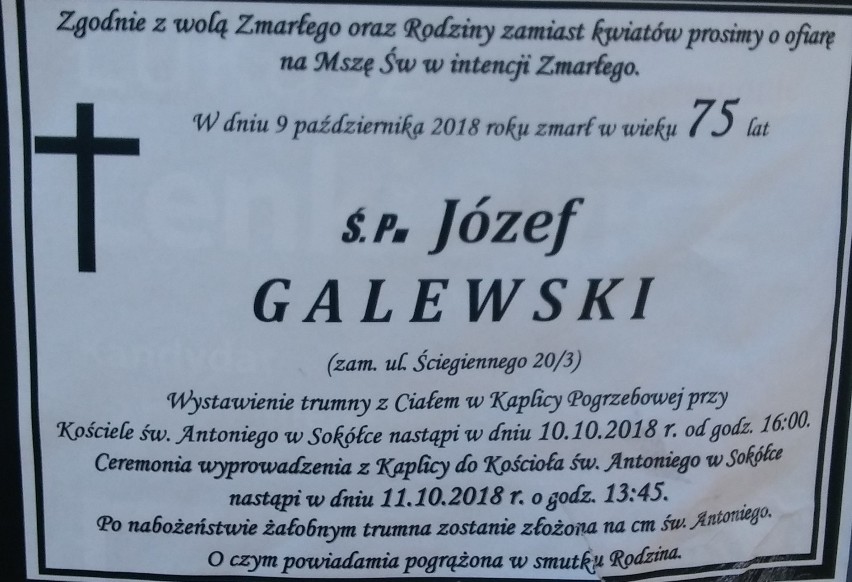 Pogrzeby w Sokółce. Zobacz, kto został pochowany w ostatnich dniach [NEKROLOGI]