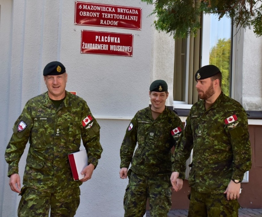 Wizyta przedstawicieli Sił Zbrojnych Kanady u naszych terytorialsów. Zobacz zdjęcia ze spotkania