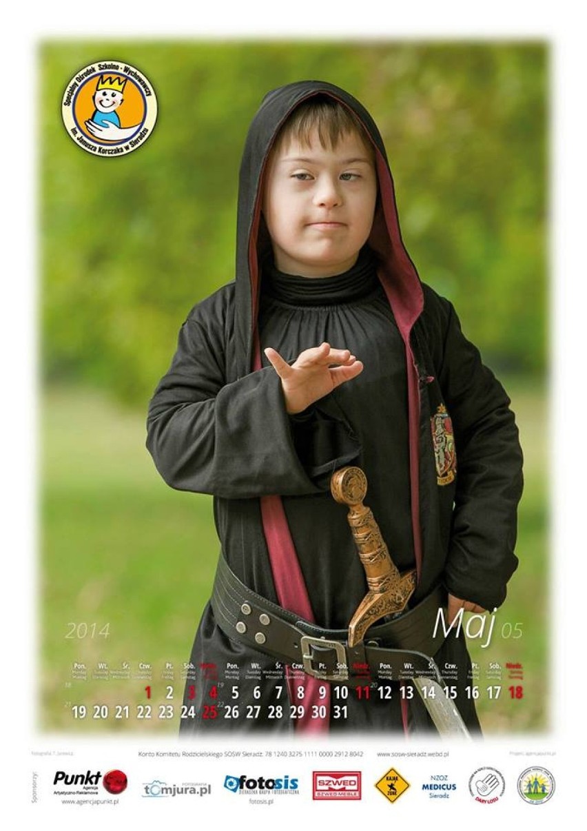 W Sieradzu powstał bajkowy kalendarz z niepełnosprawnymi dziećmi