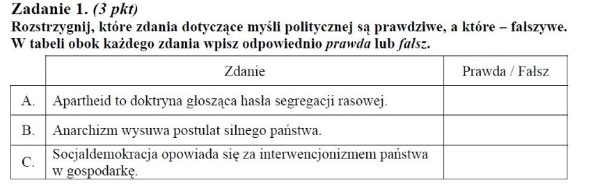 WOS PODSTAWA Matura 2013 arkusze