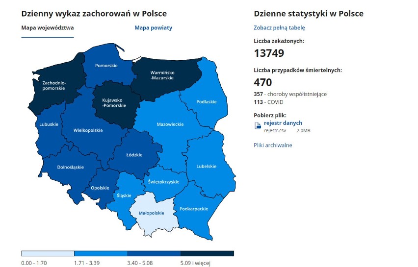 Koronawirus. Kolejny wzrost zakażeń w Łasku i powiecie...