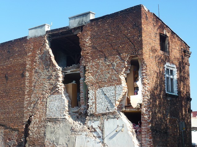 Koło. Zawalił się budynek mieszkalny na Toruńskiej