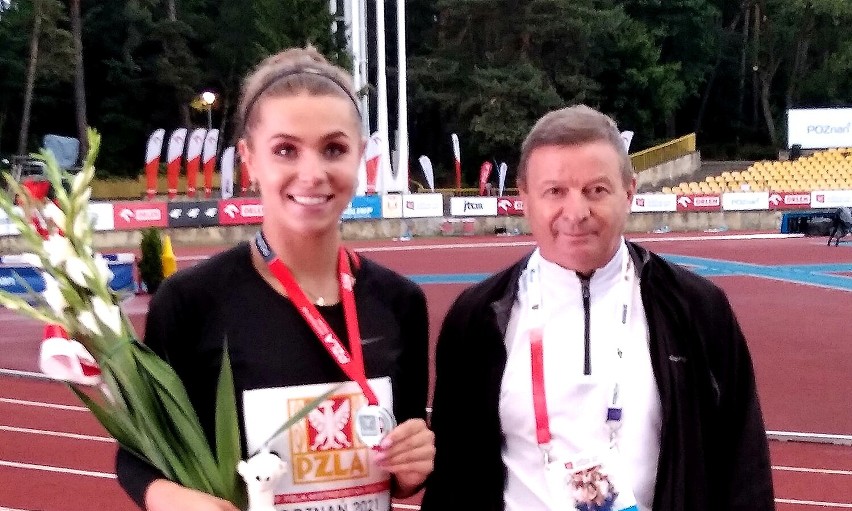 Klaudia Adamek została wicemistrzynią Polski w biegu na 100...