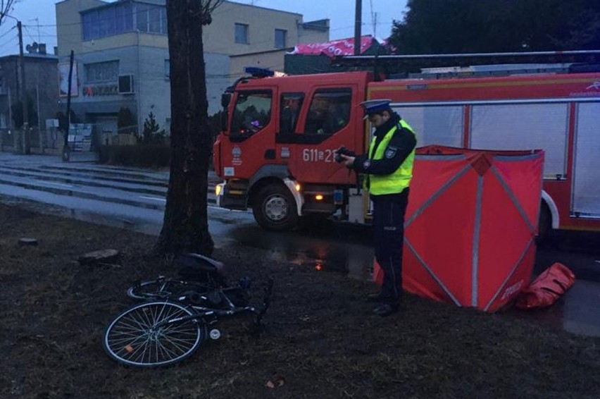 Tragiczny wypadek w Sosnowcu. Samochód potrącił rowerzystę, 58-latek nie żyje