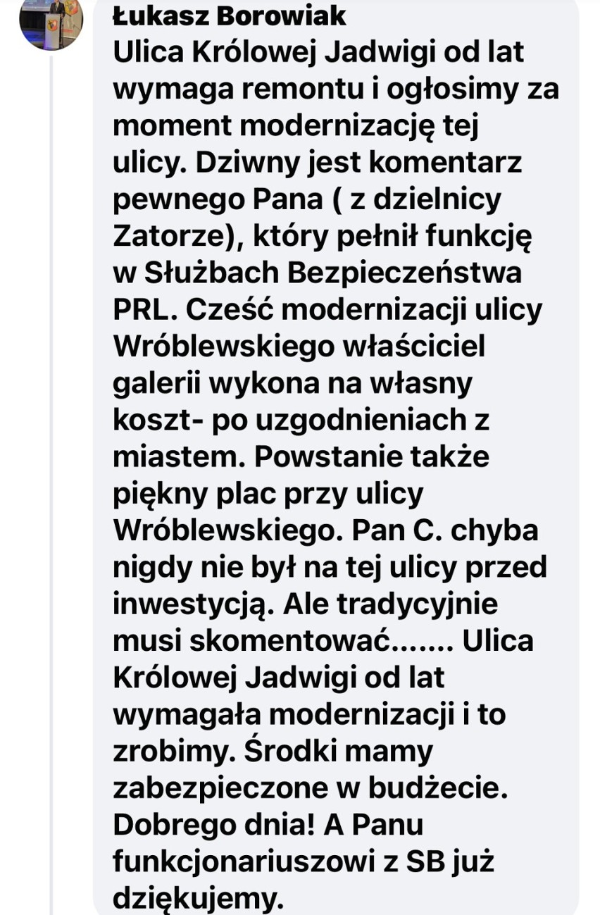 Prezydent zaatakował internautę. Poszło o komentarz dotyczący przebudowy ulic w Lesznie