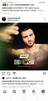 Legniczanin Maciej Szewczyk SZEWCU walczy dzisiaj na gali FAME MMA