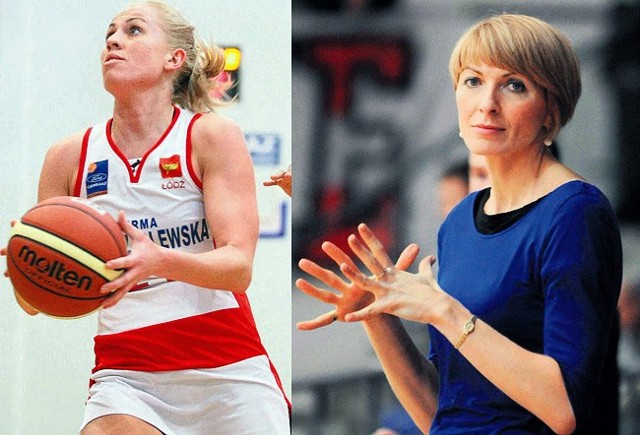 Najwięcej punktów dla Widzewa zdobyła Paulina Misiek (z lewej). Trener Widzewa Elżbieta Trześniewska przeżyła w Brzegu nerwowe chwile.