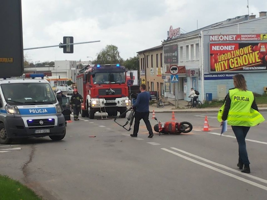 Radomsko: Wypadek na skrzyżowaniu Tysiąclecia/Piastowska