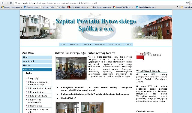 Nowa strona internetowa Szpitala Powiatu Bytowskiego ma służyć przede wszystkim pacjentom