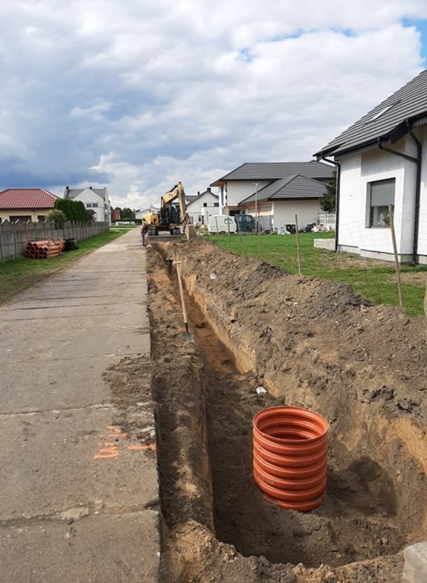 Budowa kanalizacji na terenie gminy Opalenica.