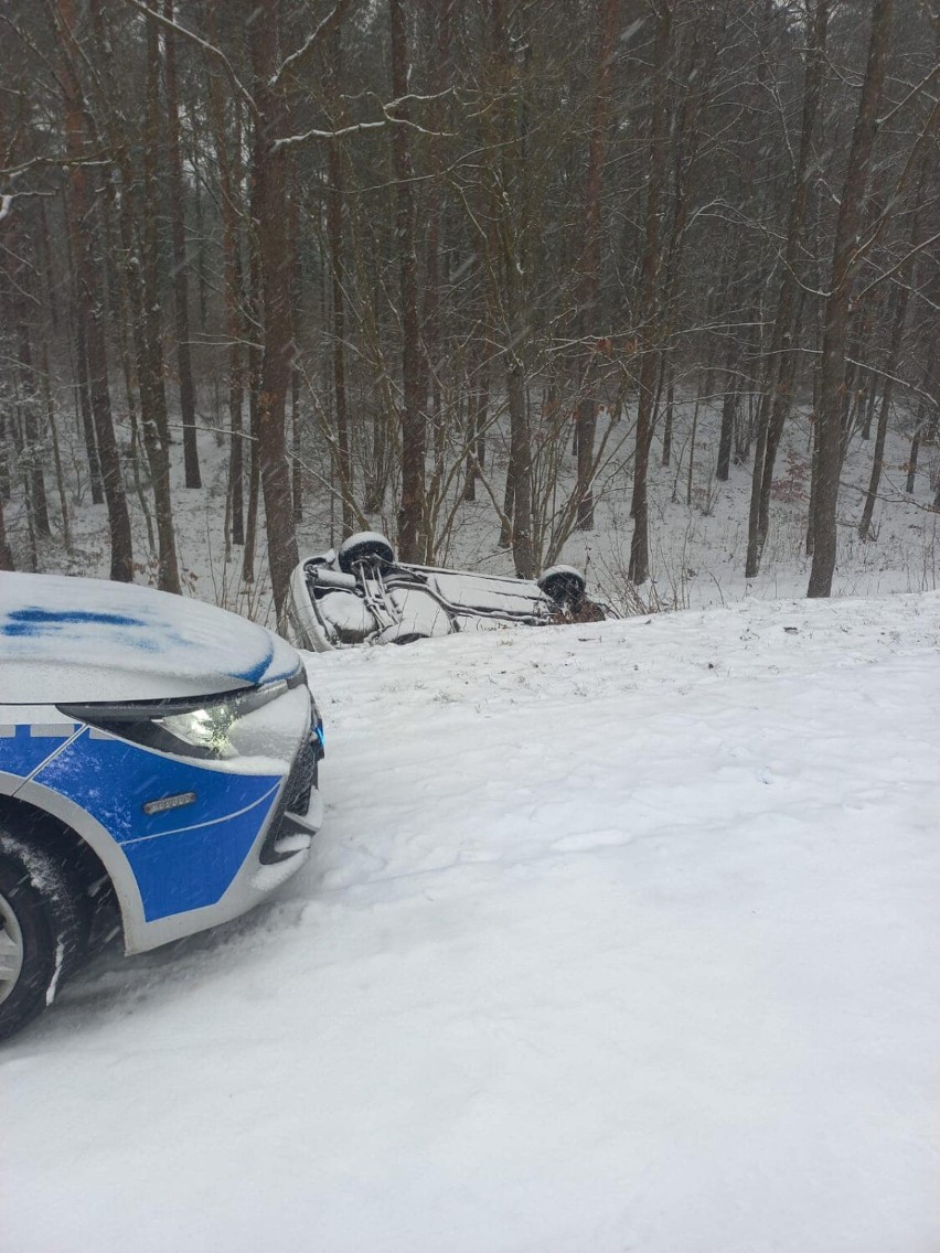 Policjanci kwidzyńskiej drogówki pracowali na miejscu...