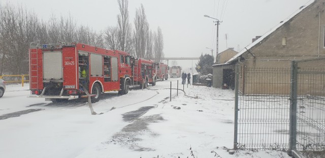 Pożar domu przy ul. Przemysłowej