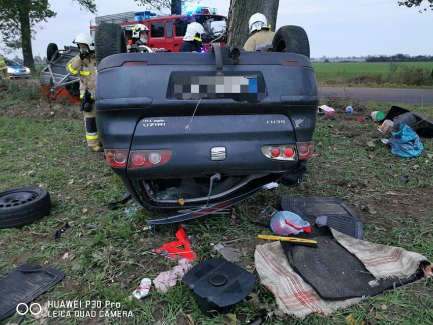 Wypadek Niechanowo-Karsewo. Jedna osoba jest poszkodowana