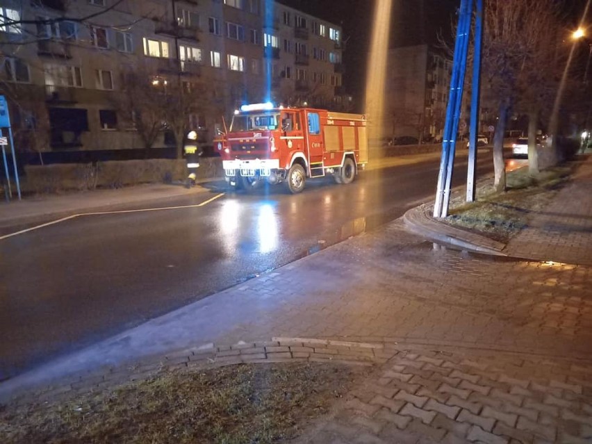 Pożar w budynku wielorodzinnym na ul. Młodzieżowej w Wieluniu