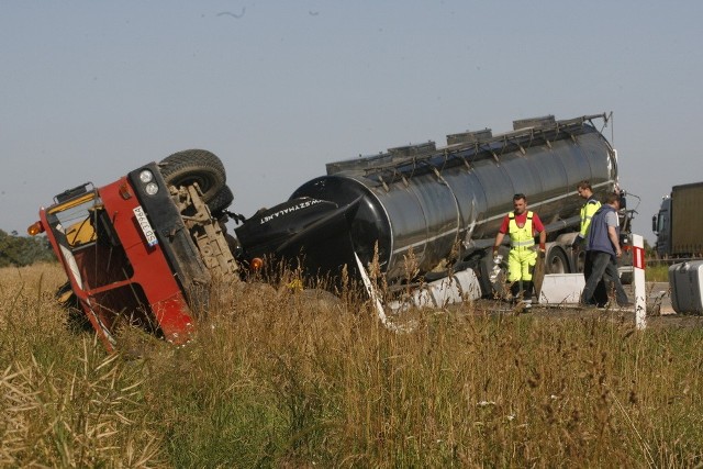 Wypadek na autostradzie a4