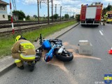 Wypadek z udziałem motocyklisty w Redzie. Poszkodowana została jedna osoba