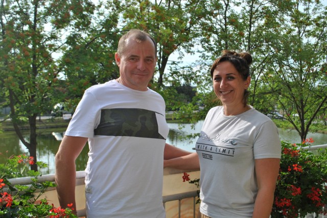 Na zdjęciu Izabela Kędzierska-Krzywonos oraz Paweł Foterek