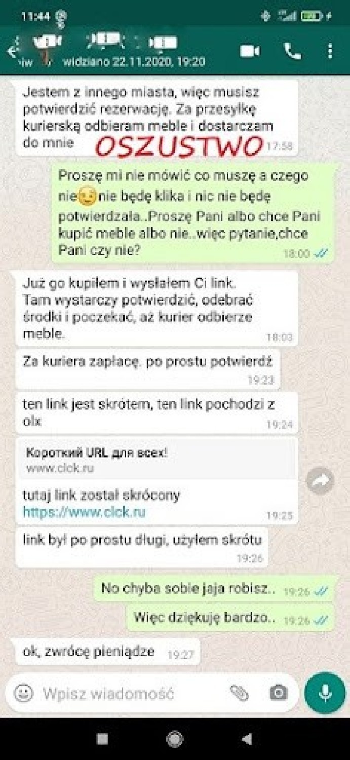 Kolejne osoby padają ofiarą oszustów z popularnego serwisu...