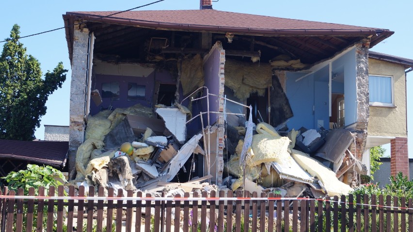 Katastrofa w Dębieńsku: runął prawie cały dom
