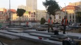 Przebudowa centrum Katowic: sadzą drzewa na rynku ! ZDJĘCIA