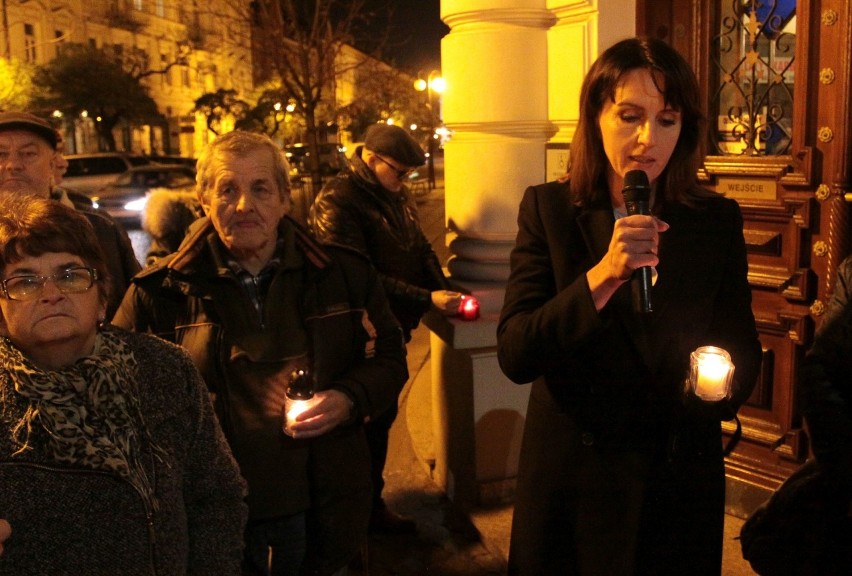 Radom. Protest przed Sądem Okręgowym pod hasłem Wolne sądy, Wolne wybory, Wolna Polska