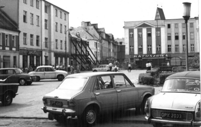 Rynek w Koźlu w latach 80.