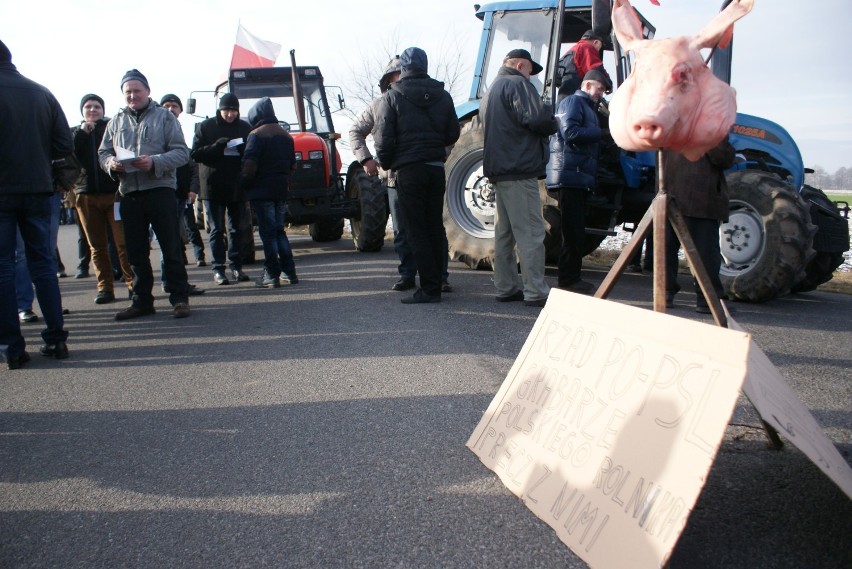 Protest rolników z powiatu kaliskiego