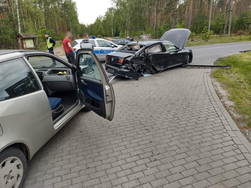 Wypadek  na skrzyżowaniu w Łabiszynie.